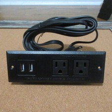 Kungfuking Desktop Power Grommet Conference Recessed Power Strip in Desk Outlet