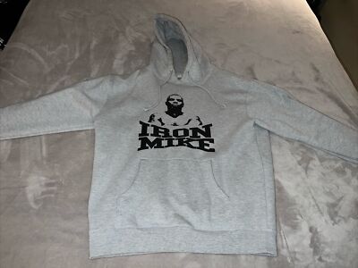 Mike Tyson Collection Gray Hoodie Iron Mike Size Large | eBay