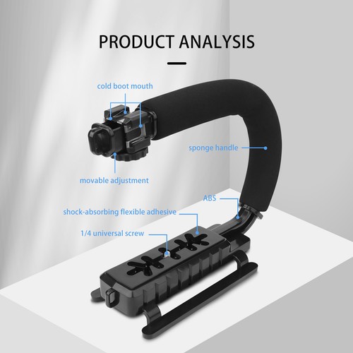 U-Shape Handheld For DJI FLIP AIR 2/2S/3/3S Mavic 3/3PRO Shooting Stands Black - Imagen 6 de 13