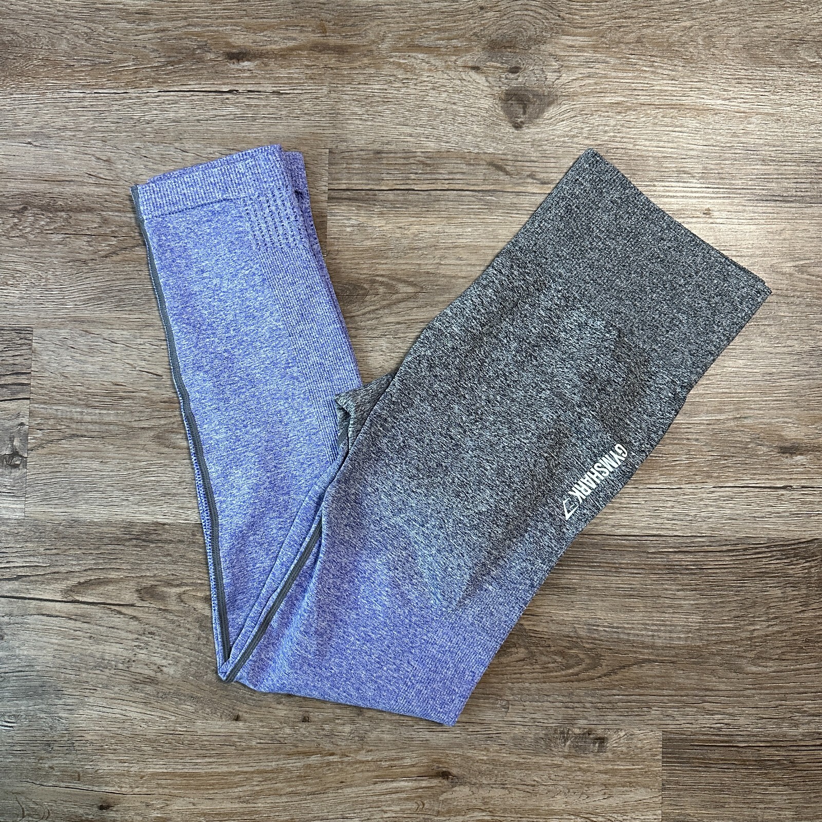 Gymshark Adapt Seamless Ombre Leggings in Grey Purple Size M