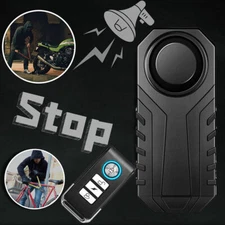 Motorcycle Alarm with Remote Vibration 113dB Anti Theft Bike Security for E-Bike