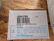 CRL GEN037BN GENEVA HINGE BUSHED NICKLED WALL MOUNT (V3DE)