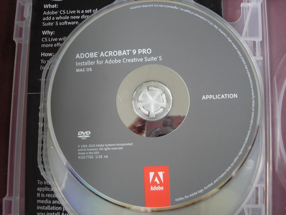 Adobe Creative Suite CS5 WEB Premium for MAC Full Retail DVDs w/Serial - Image 3 of 4
