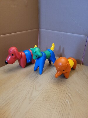 VINTAGE 1970s Lot of Tupperware Tupper Toys Animals Zoo It Yourself (14 pieces)