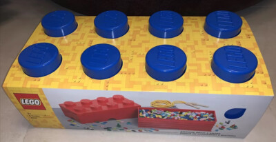 Lego Storage Brick Knobs Blue Large Storage Box 4004 Brand New  UK