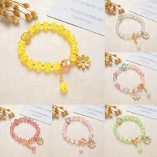 Bracelet Lovely Charm Children Gift Pouch Girls Kids Jewellery Daisy Crystal