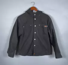 Jesse James Workwear Sherpa Lined Canvas Jacket Youth 2XL / 18 Black Hooded