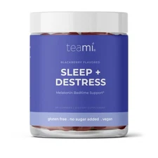 Teami Sleep + Destress, Melatonin Bedtime Support Gummy Vitamin