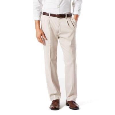 NEW MENS DOCKERS EASY KHAKI CLASSIC CLOUD PLEATED DRESS PANTS 40 X 30 328950000