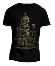 T-Shirt "SCOTTISH TOTEM" Totenkopf Metal Gothic Tattoo Grafik Illustration Blüte