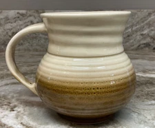 Large Coffee Mug Vintage Belly Design. Cream Ombré Pfaltzgraff. New.