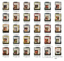 Cook's Illustrated Magazine Issues Choose 31-139 Promotional Best All-Time VG