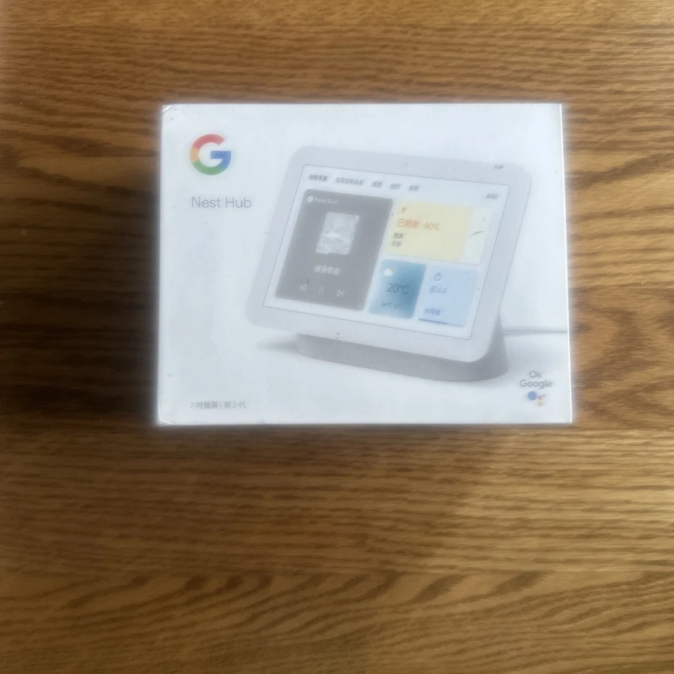 Google Nest Hub (2nd Gen.) GA01331-TW, Smart Display - Chalk Brand New - Image 2 of 4