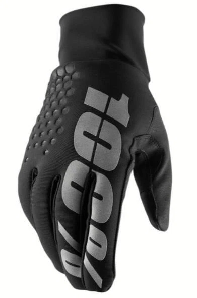 100 Percent Hydromatic Brisker Gloves Black Winter Warm