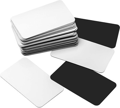 Dry Erase Magnetic Blank Cards - Plus Bonus! 4 Colored Dry Erase Markers - Dry Erase Index Cards - 2 X 4 Reusable Flash Cards - Mini Magnetic Cards For Fridge (64 - View #9