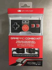 My Arcade GamePad Combo Kit Wireless Controller 10Foot Extension Cable