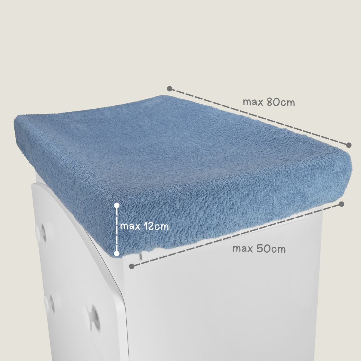 Babysanity® Fodera universale fasciatoio in spugna 100% cotone