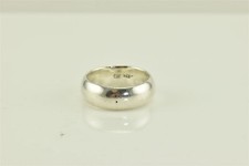 Sterling Silver 7mm Rounded Polished Classic Band Ring 925 Sz: 7.5