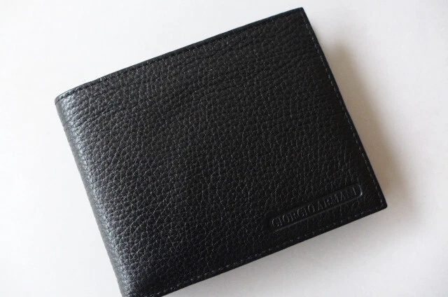 Giorgio armani leather clearance wallet