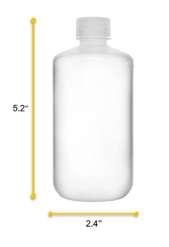Eisco Labs 250ml Reagent Bottle, Narrow Mouth with Screw Cap - Polypropylene - Picture 4 of 4