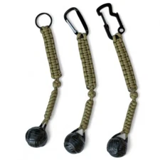 Monkey Fist Keychain, Hand Made In USA, #550 Paracord, FREE Shipping