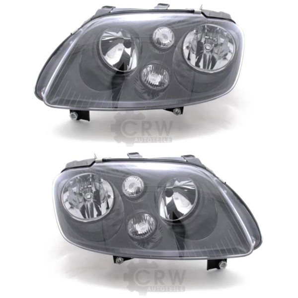 Halogen Scheinwerfer Set FüR Vw Touran 1T Bj. 02/03-10/06 H7/H7 Mit Motor-image