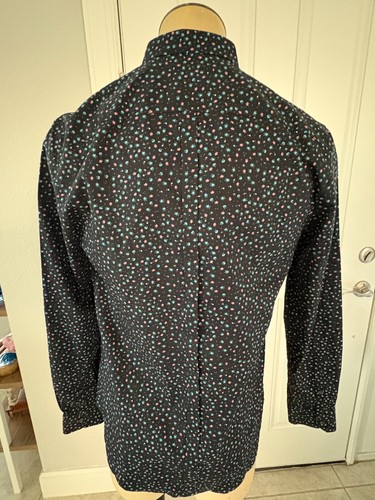 Superdry Premium 'Starry Night' Navy Button Down Shirt Long Sleeve Size Large - Picture 7 of 7