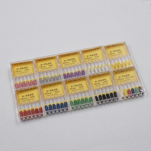 1 Pack Stainless Steel Dental K-Files 25mm Files Endodontic Instruments Hand Use - Picture 19 of 86