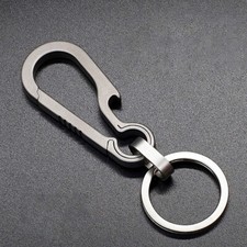 Titanium Alloy Car Keychain Porable Carabiner EDC Key Chain Hanging Buckle Ring