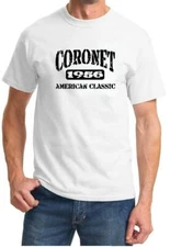 1956 Coronet American Classic Car Design Tshirt NEW FREE SHIP