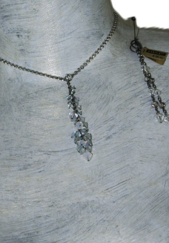 Kette silber Konplott Perlenanhänger weiss, Ohrhänger "Atlantis" silber lang - Bild 9 von 11