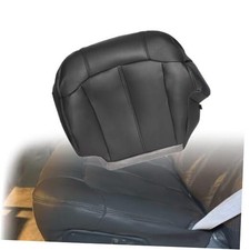 Driver Side Bottom Leather Replacement Seat Cover Compatible with Dark Gray