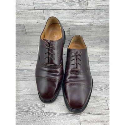 Rockport APM1201E Men 9W Burgundy Leather Cap Toe Oxford Kinetic Air Circulator