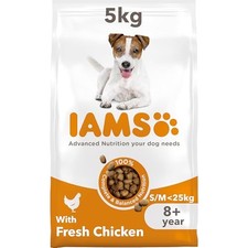 IAMS Senior Small Medium Complete Dry Dog Food Chicken Assorted Size Names