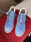 Timberland Men's Blue Leather Lace-Up Ankle Boots Round Toe Rubber Sole 8M — photo 1