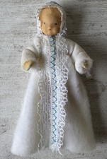 ERNA MEYER Nostalgie Miniatur-Biegepuppe Baby Säugling f. Bodo Hennig Puppenhaus