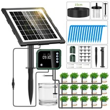 Solar Bew&auml;sserungset Automatisch Pflanzen Bew&auml;sserung Timer Bew&auml;sserungssystem D