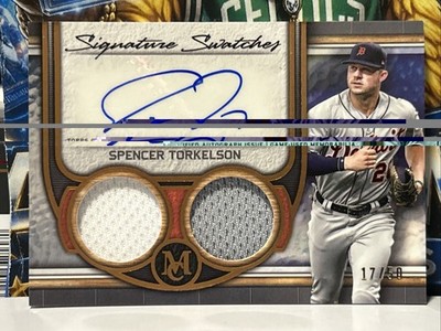Topps 2023 Museum Collection Spencer Torkelson Auto Dual Relic Copper /50 Tigers