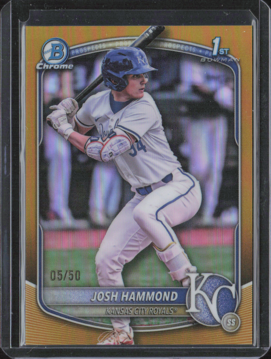 2025 Bowman Draft Chrome Josh Hammond True Gold 1st /50