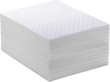 Spill Absorbent Pads 15" X 20" Heavyweight Oil Absorbing Mats