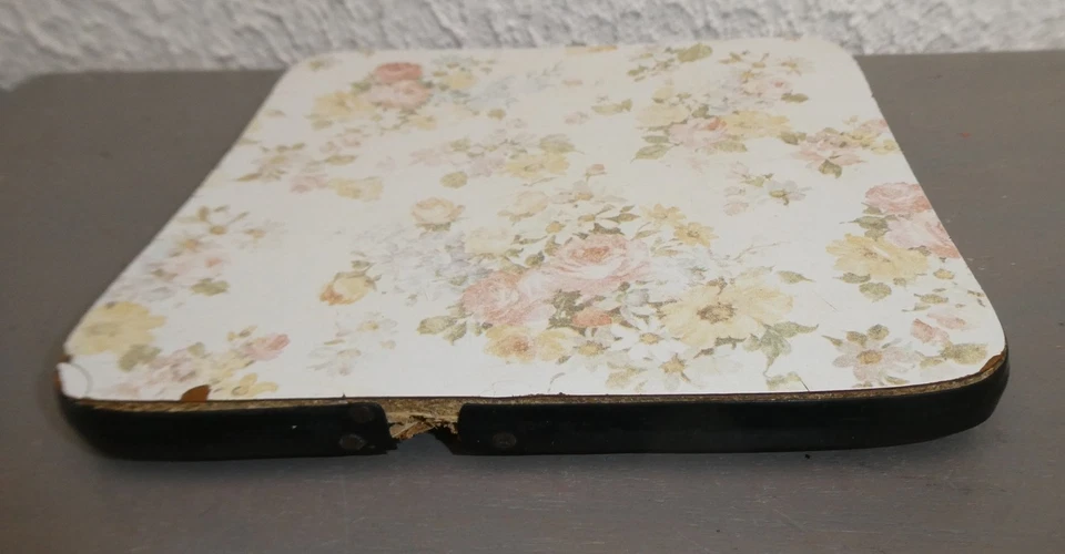 DESSOUS DE PLAT EN FORMICA MOTIFS FLORAUX. VINTAGE ANNEES 50/60 - Photo 4/4
