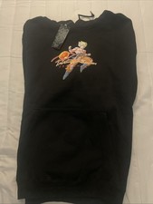 Primitive Dragon Ball Z Goku Super Saiyan Black Hoodie - Large