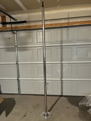 Heavy Duty Chrome Dance Pole w/ Extension Piece - Missing Ceiling Mount