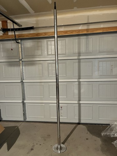 Heavy Duty Chrome Dance Pole w/ Extension Piece - Missing Ceiling Mount
