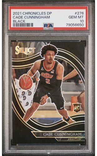 2021-22 Panini Chronicles Draft Picks - Select Black #276 Cade Cunningham PSA 10