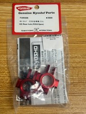 Kyosho FAW206 HD Red Anodized Aluminum Rear Hub Set FZ02 Fazer Mk.2