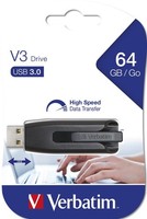 Verbatim V3 USB 3.0-Stick 64 GB Schwarz Usb-Stick #2879130