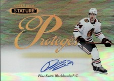 2020-21 Upper Deck Stature Hockey - Proteges - Auto #P-10 Pius Suter - Chicago B