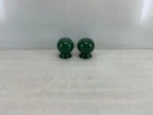 ROUND BALL BULB SALT & PEPPER SHAKERS jade green FIESTA new