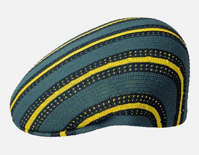 Kangol Resort Stripe 504 Schiebermütze Schirmmütze Flatcap Sommermütze grün Neu